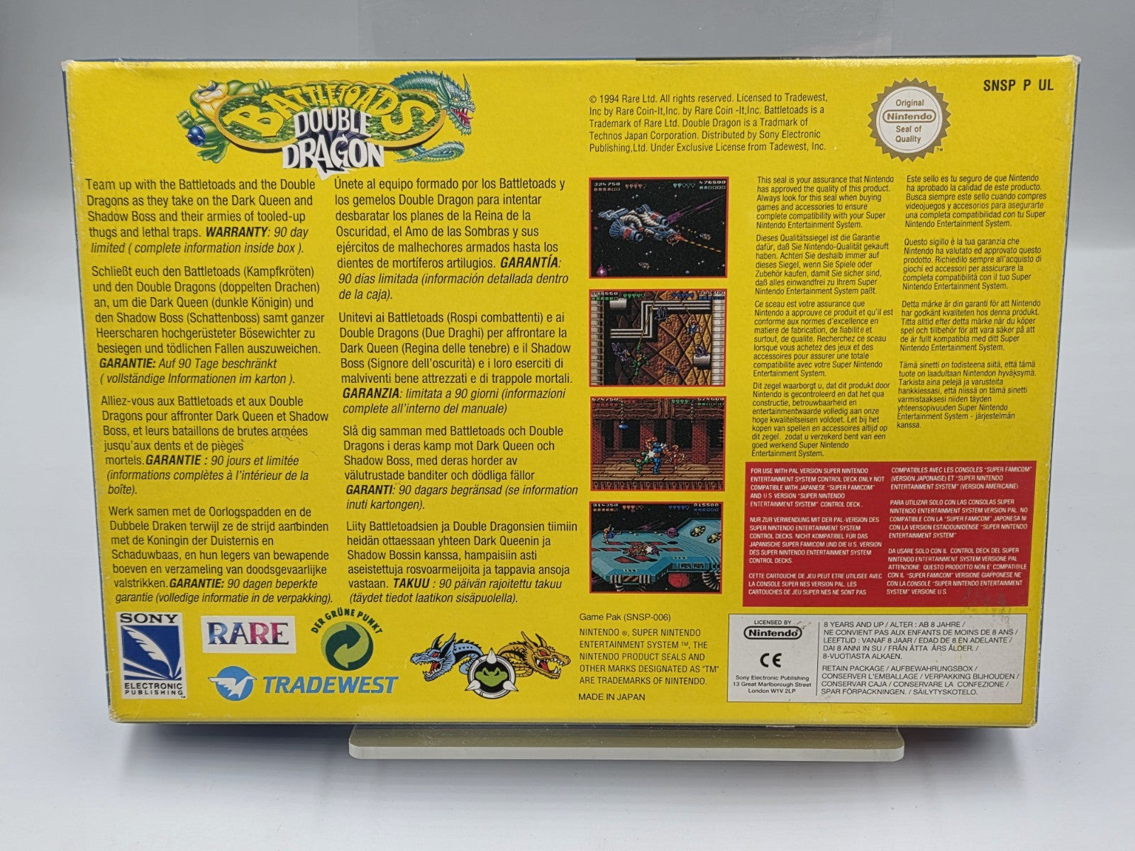 SNES Super Nintendo Battletoads Double Dragon mit OVP und Anleitung UKV
