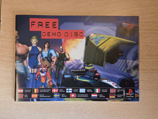 PlayStation 1 PS1 Free Demo Disc Instruction Booklet 