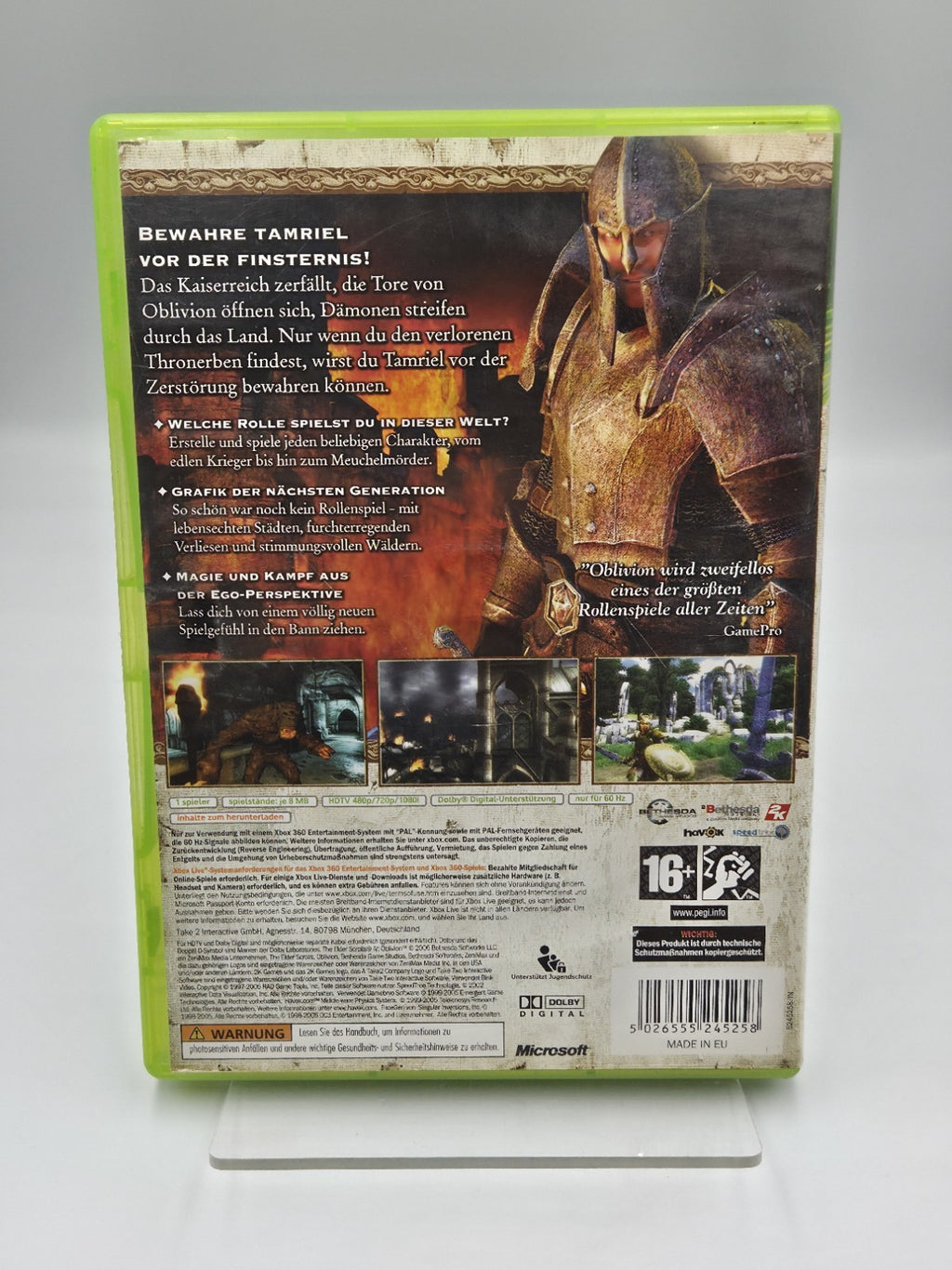 XBOX360 Spiel The Elder Scrolls IV Oblivion mit OVP und Anleitung Deutsch