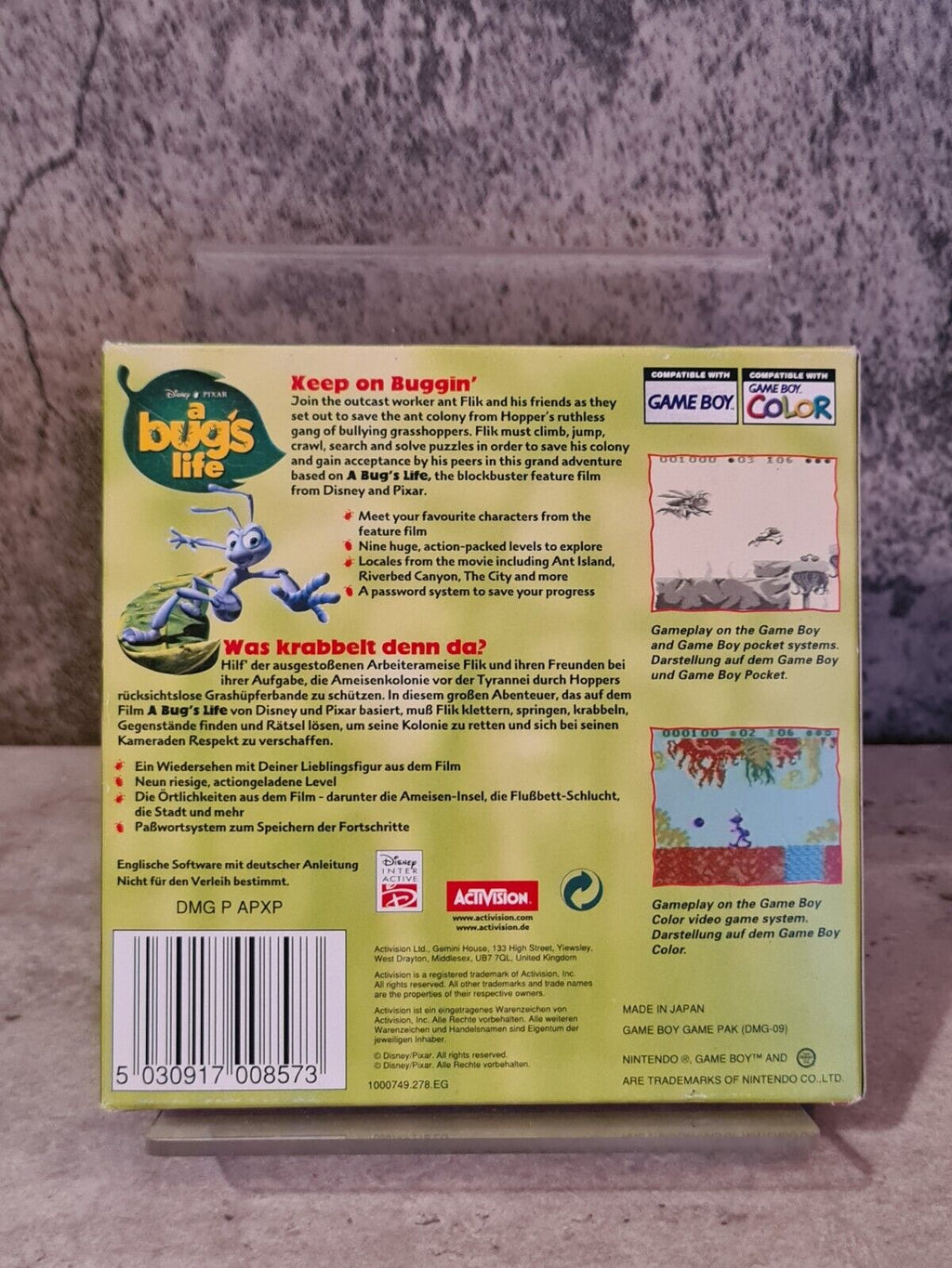 Game Boy Color Disney Pixar a Bug's Life mit OVP und Anleitung + Poster EUR - T-Retro-Games 