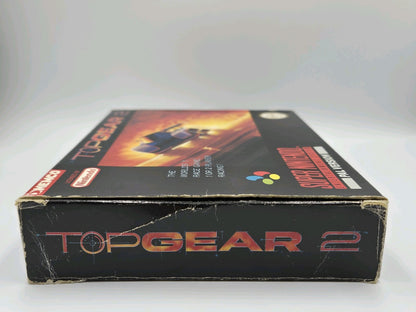 SNES Super Nintendo TopGear2 mit OVP und Anleitung UKV
