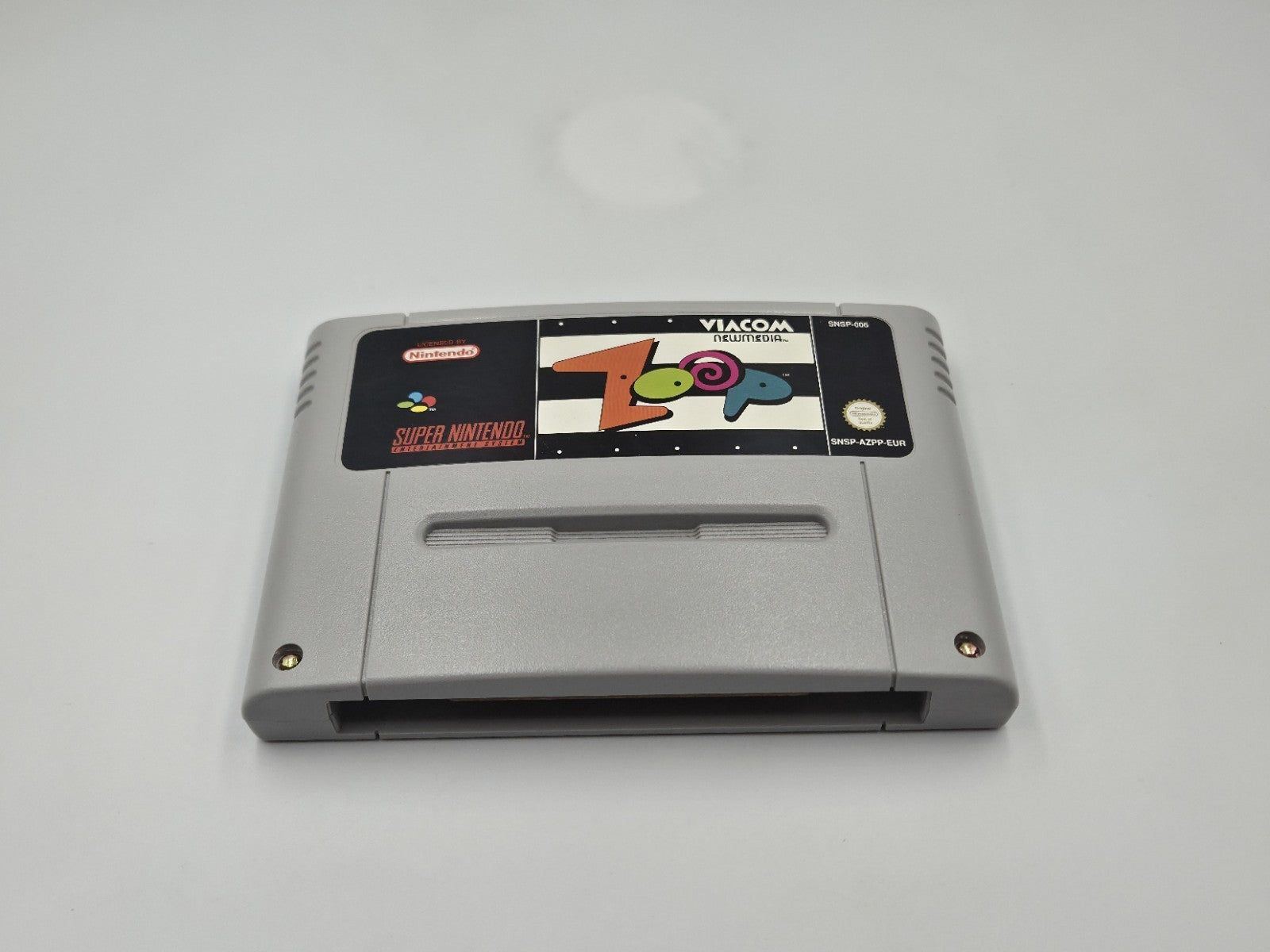 SNES Super Nintendo Spiel Zoop mit OVP und Anleitung EUR