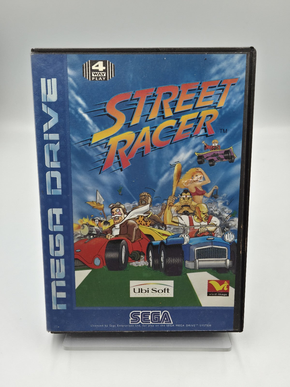 Sega Mega Drive Spiel Street Racer mit OVP und Anleitung Multilingual 