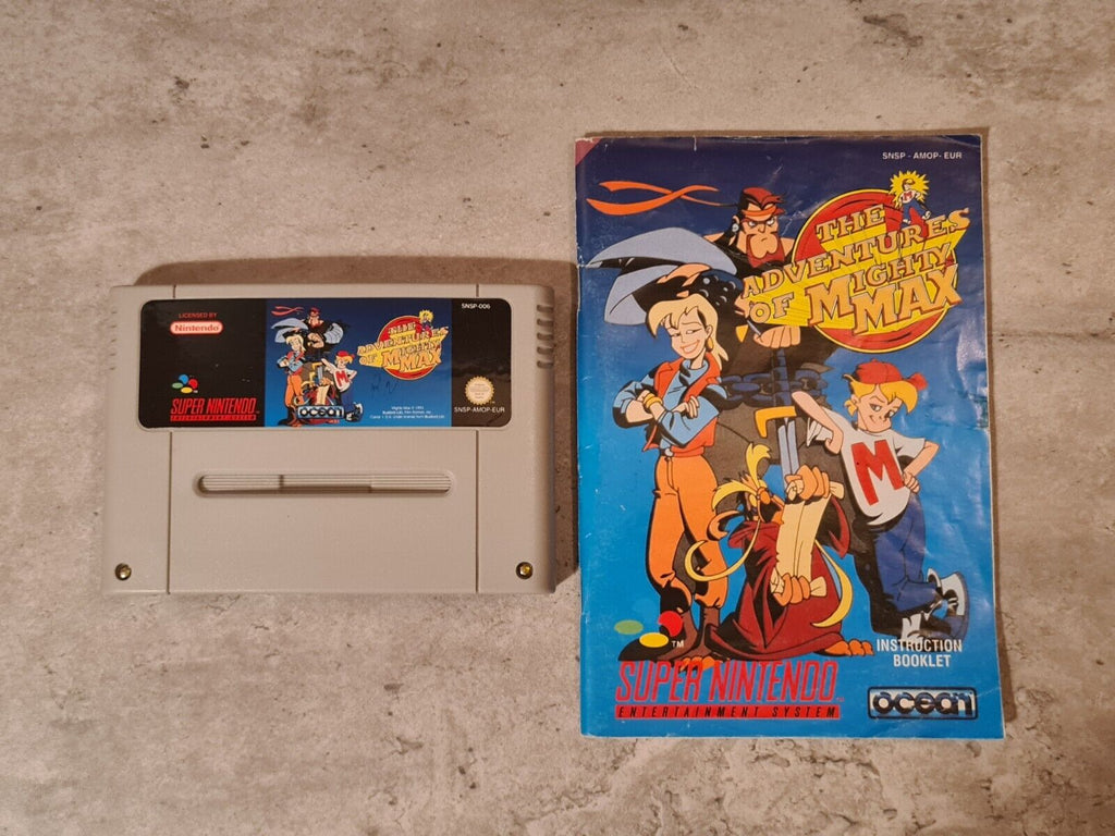 SNES Super Nintendo The Adventures of Mighty Max mit OVP und Anleitung EUR - T-Retro-Games 