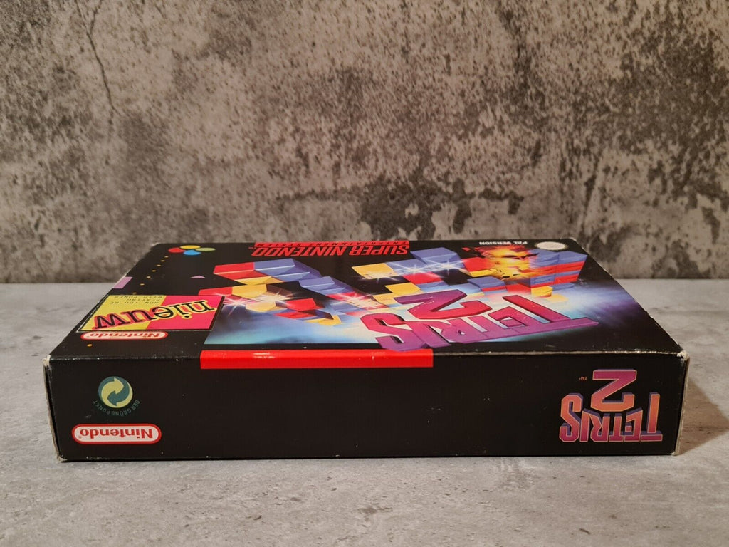SNES Super Nintendo Tetris 2 mit OVP und Anleitung NOE - T-Retro-Games 