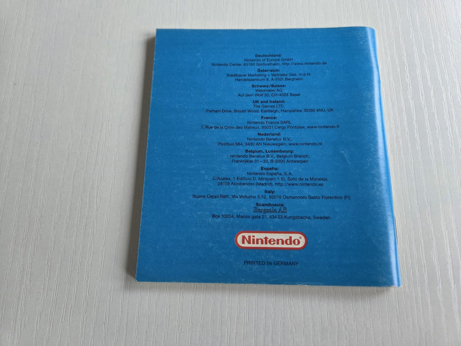 Nintendo Game Boy Color Spielanleitung Super Mario Bros. Deluxe NEU6