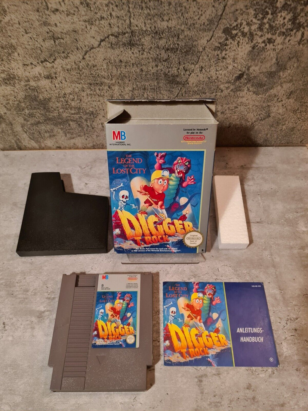 NES Digger T. Rock The Legend of The Lost City mit OVP und Anleitung NOE - T-Retro-Games 