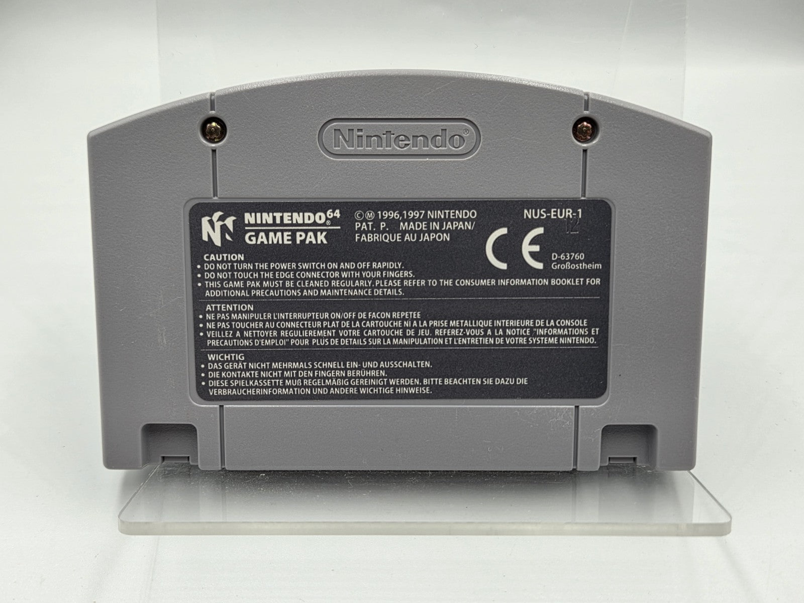 N64 Nintendo 64 Spacestation Silicon Valley Modul EUR