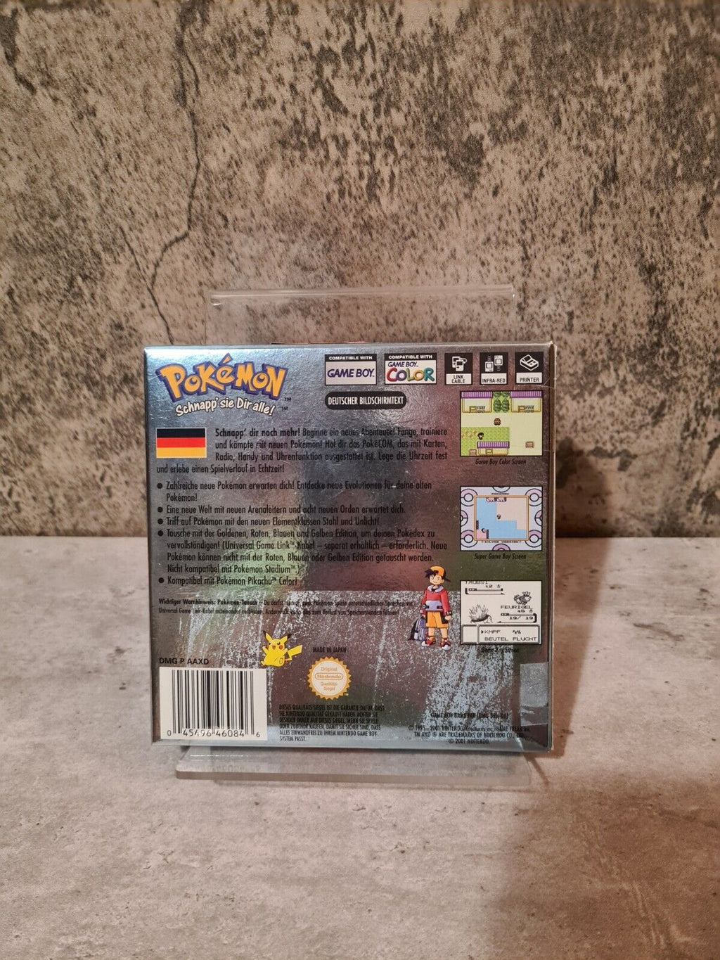 Nintendo Game Boy Color Pokemon Silberne Edition mit OVP und Anleitung NOE - T-Retro-Games 