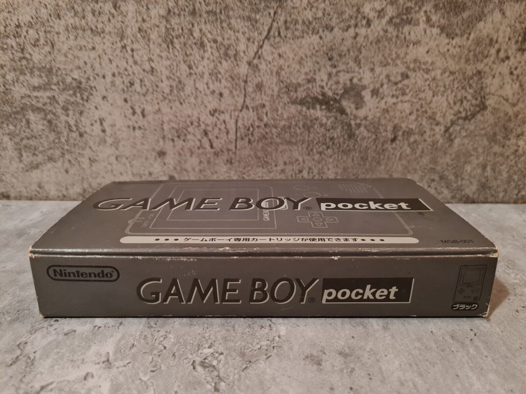 Nintendo Game Boy Pocket OVP Console Konsole Japan MGB-001 Schwarz Black - T-Retro-Games 