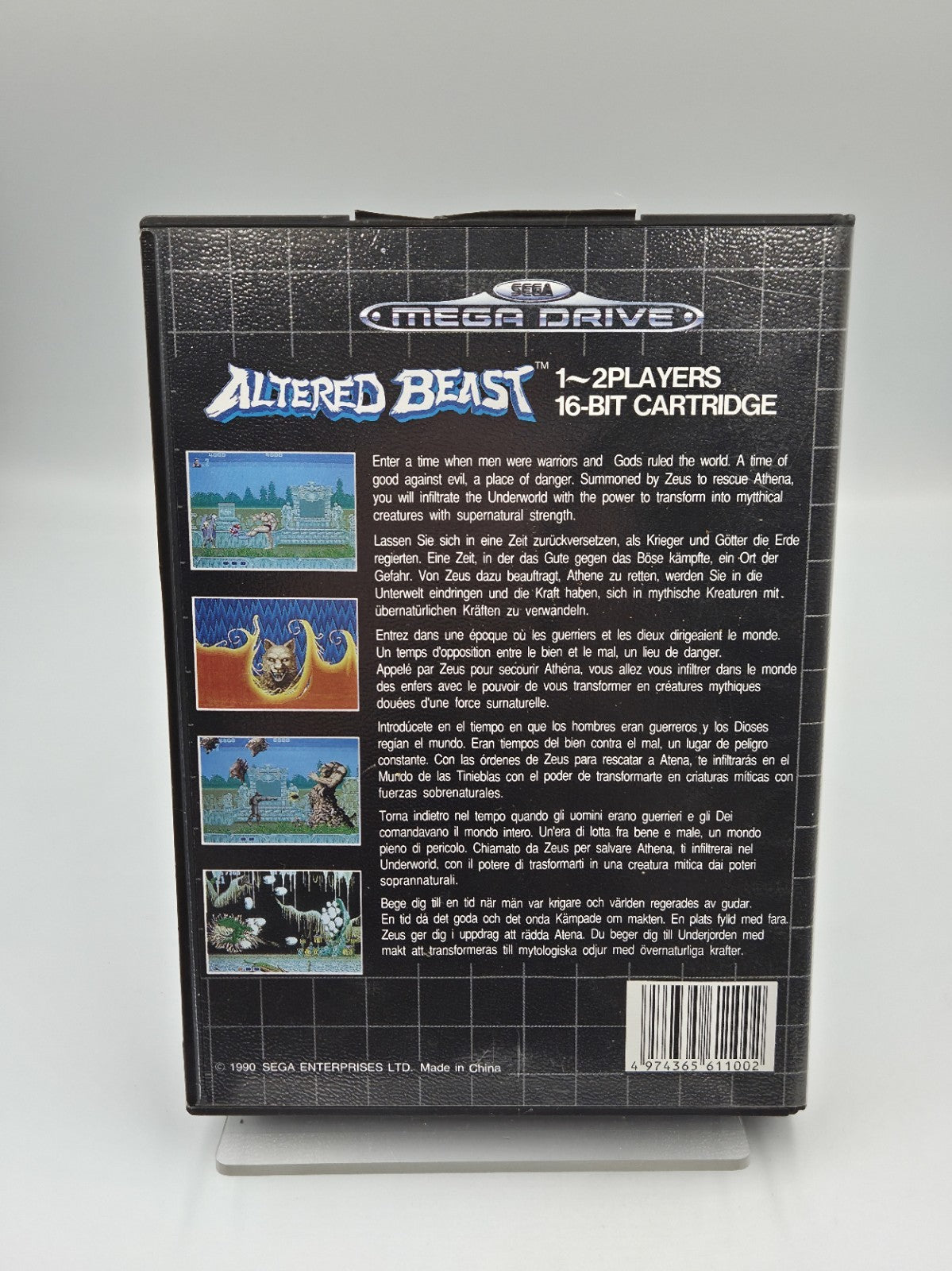 Sega Mega Drive Spiel Altered Beast mit OVP und Anleitung Multilingual 