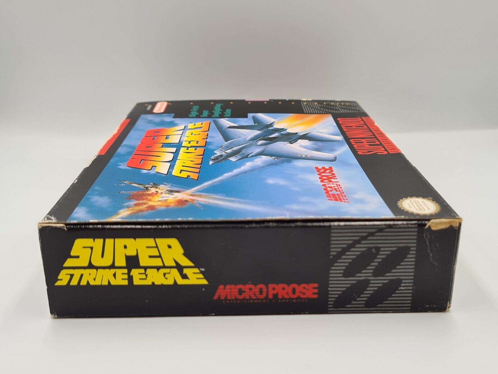 SNES Super Nintendo Super Strike Eagle mit OVP und Anleitung NTSC USA - T-Retro-Games 