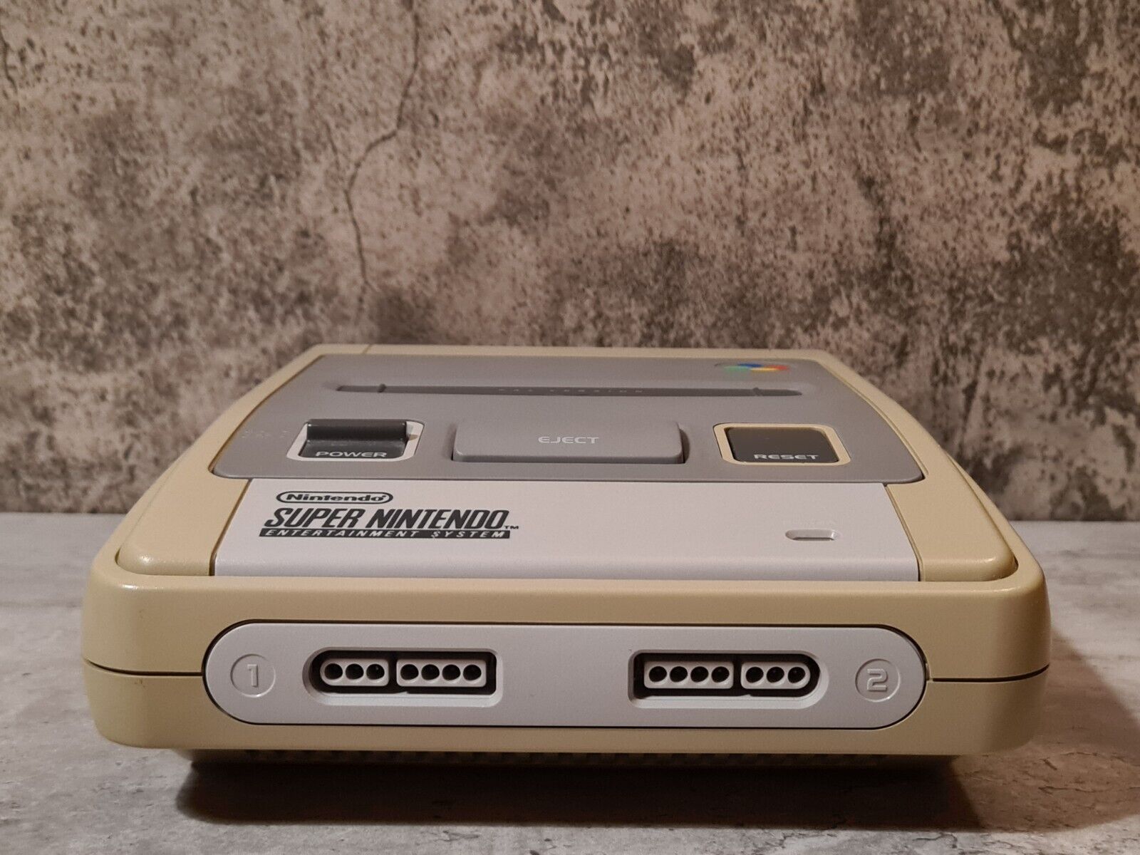 SNES Super Nintendo Konsole Console mit 2 Controllern + Kabeln - T-Retro-Games 
