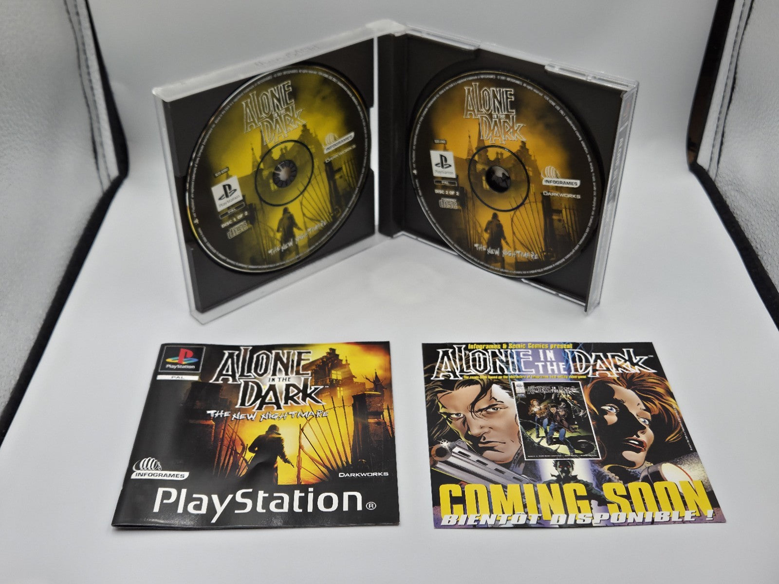 PS1 Spiel Alone in The Dark The New Nightmare mit OVP und Anleitung Deutsch