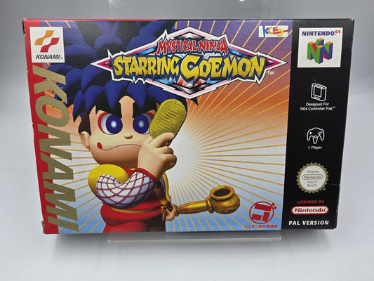 N64 Nintendo 64 Mystical Ninja Starring Goemon mit OVP und Anleitung EUR