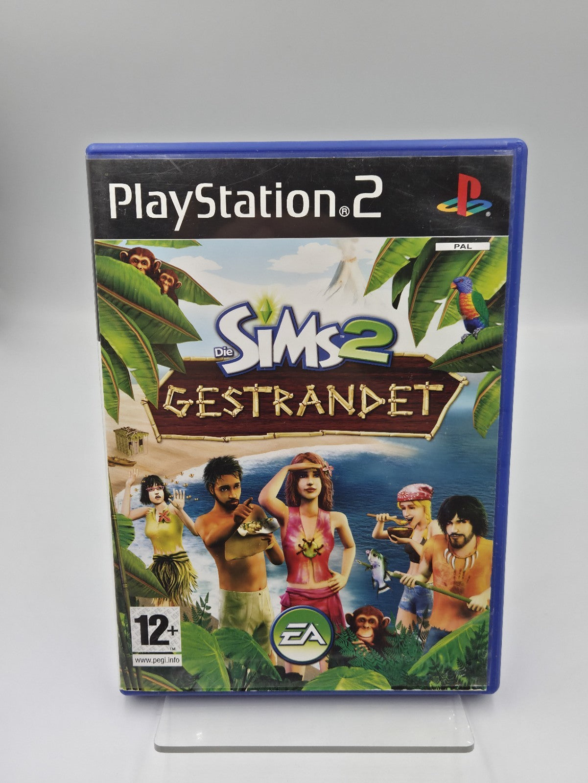 PS2 Playstation 2 Spiel Die Sims 2 Gestrandet mit OVP und Anleitung Deutsch