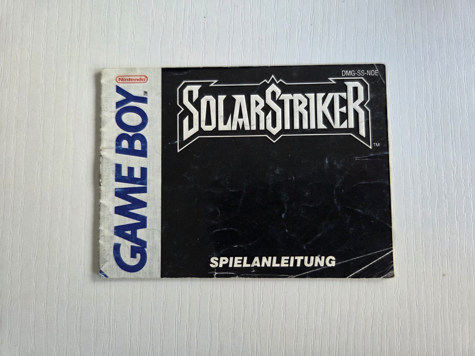 Nintendo Game Boy Classic SolarStriker Spielanleitung Instruction Booklet NOE