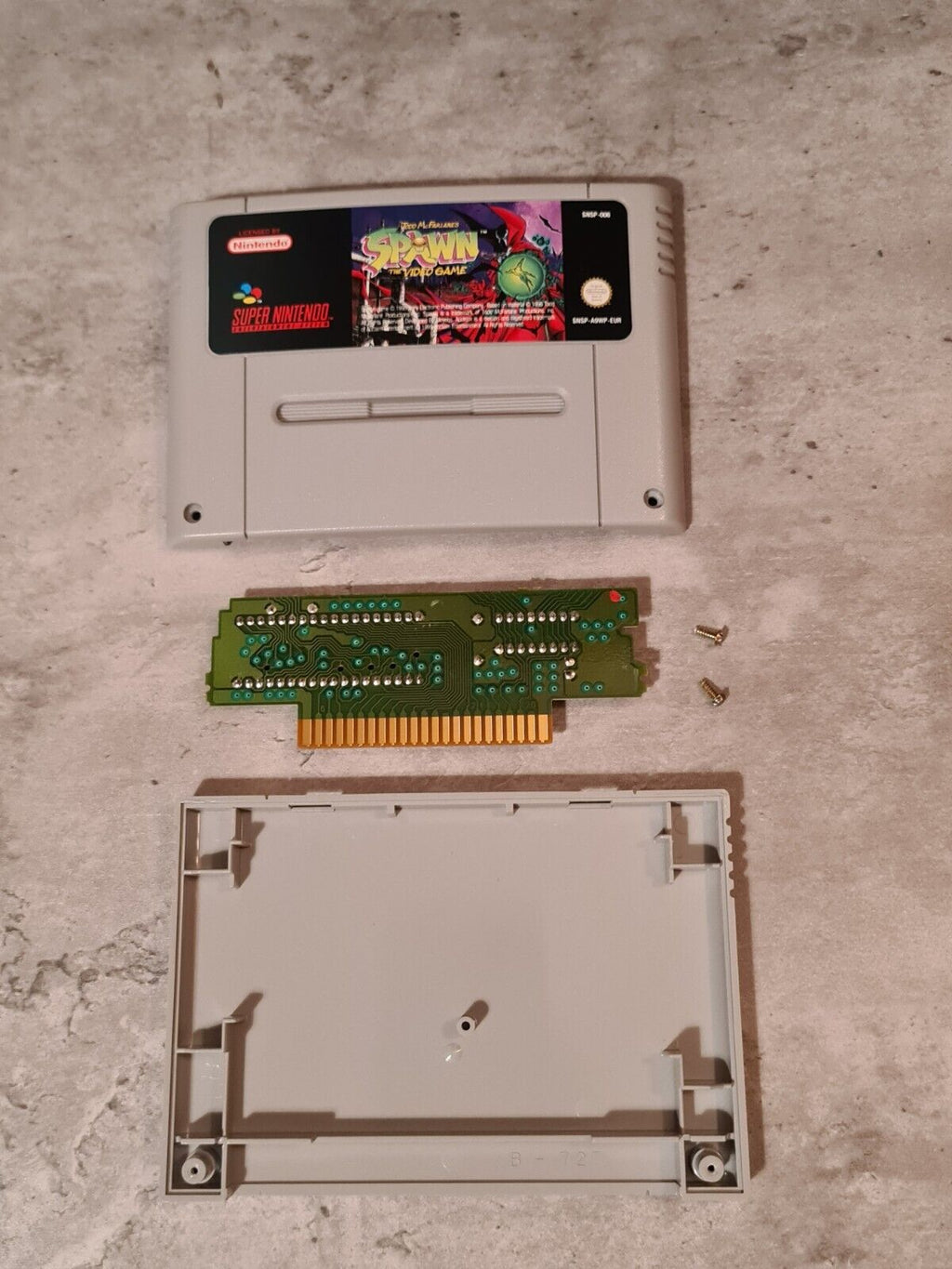 SNES Super Nintendo Todd McFarlane's Spawn mit OVP und Anleitung EUR - T-Retro-Games 