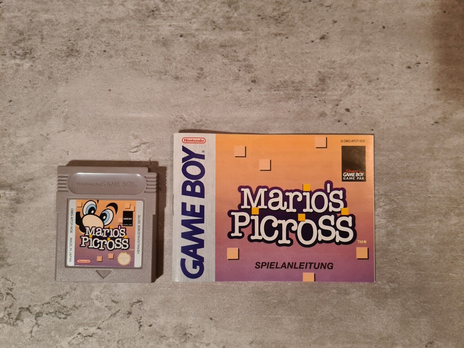 Nintendo Game Boy Classic Mario's Picross mit OVP und Anleitung NOE - T-Retro-Games 