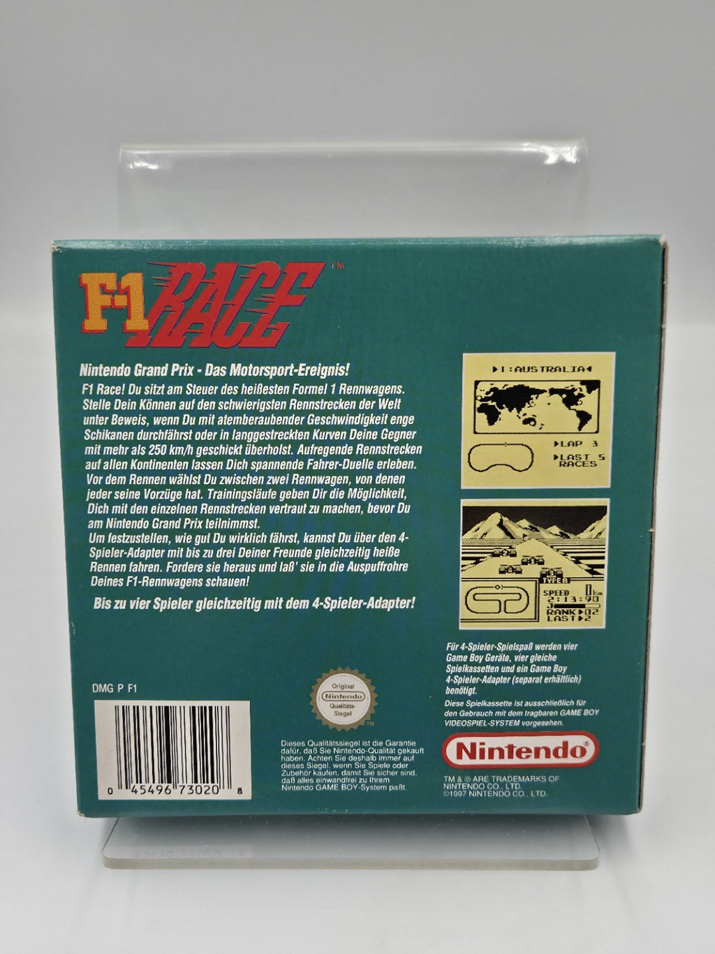 Nintendo Game Boy Classic Spiel F-1 Race mit OVP und Anleitung  NOE 