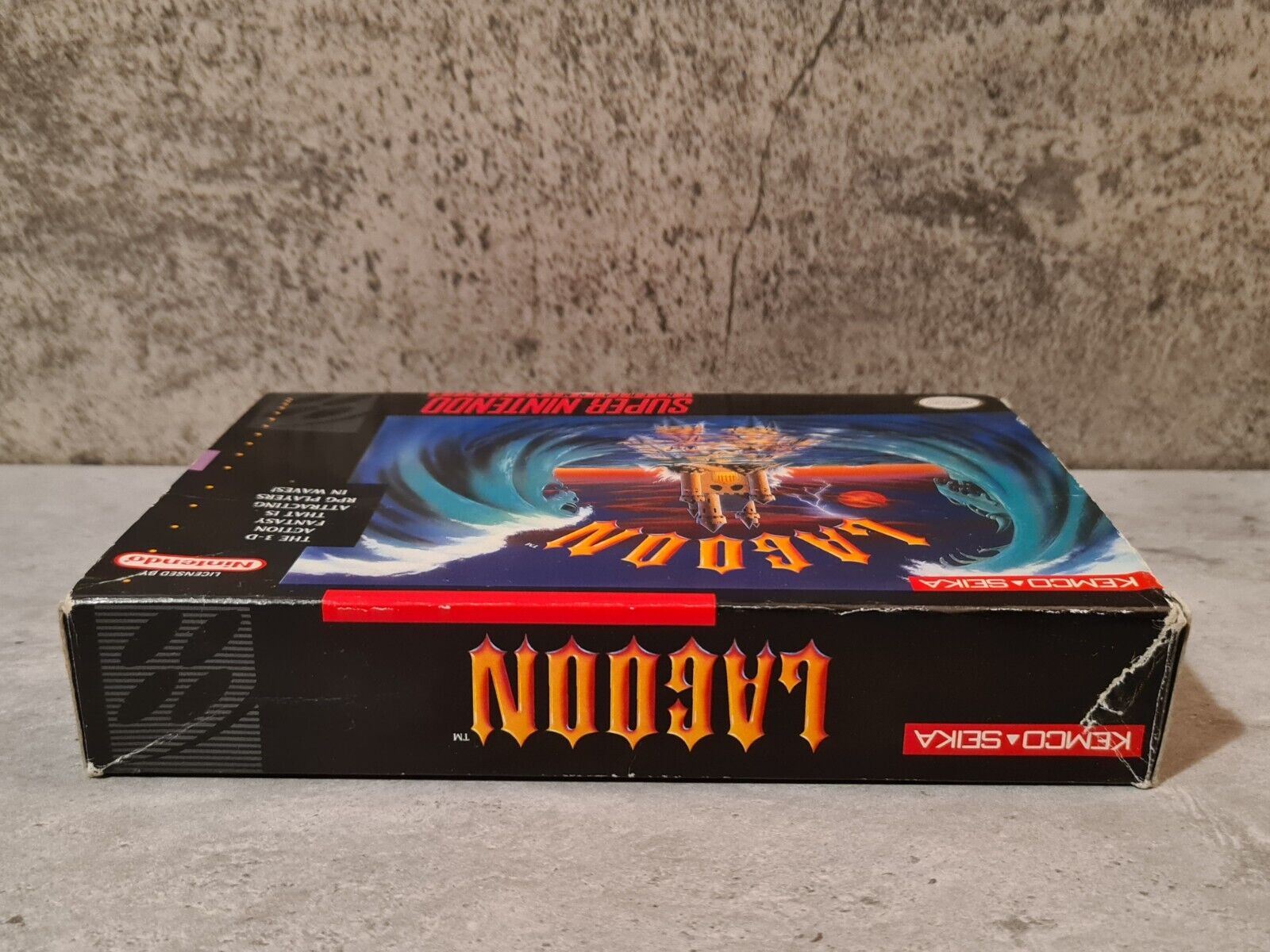 SNES Super Nintendo Lagoon mit OVP und Anleitung NTSC USA - T-Retro-Games 