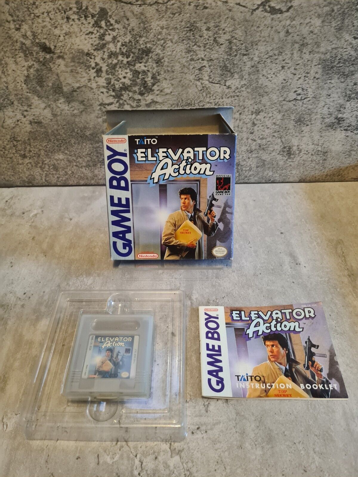 Nintendo Gameboy Classic Elevator Action mit OVP und Anleitung USA - T-Retro-Games 