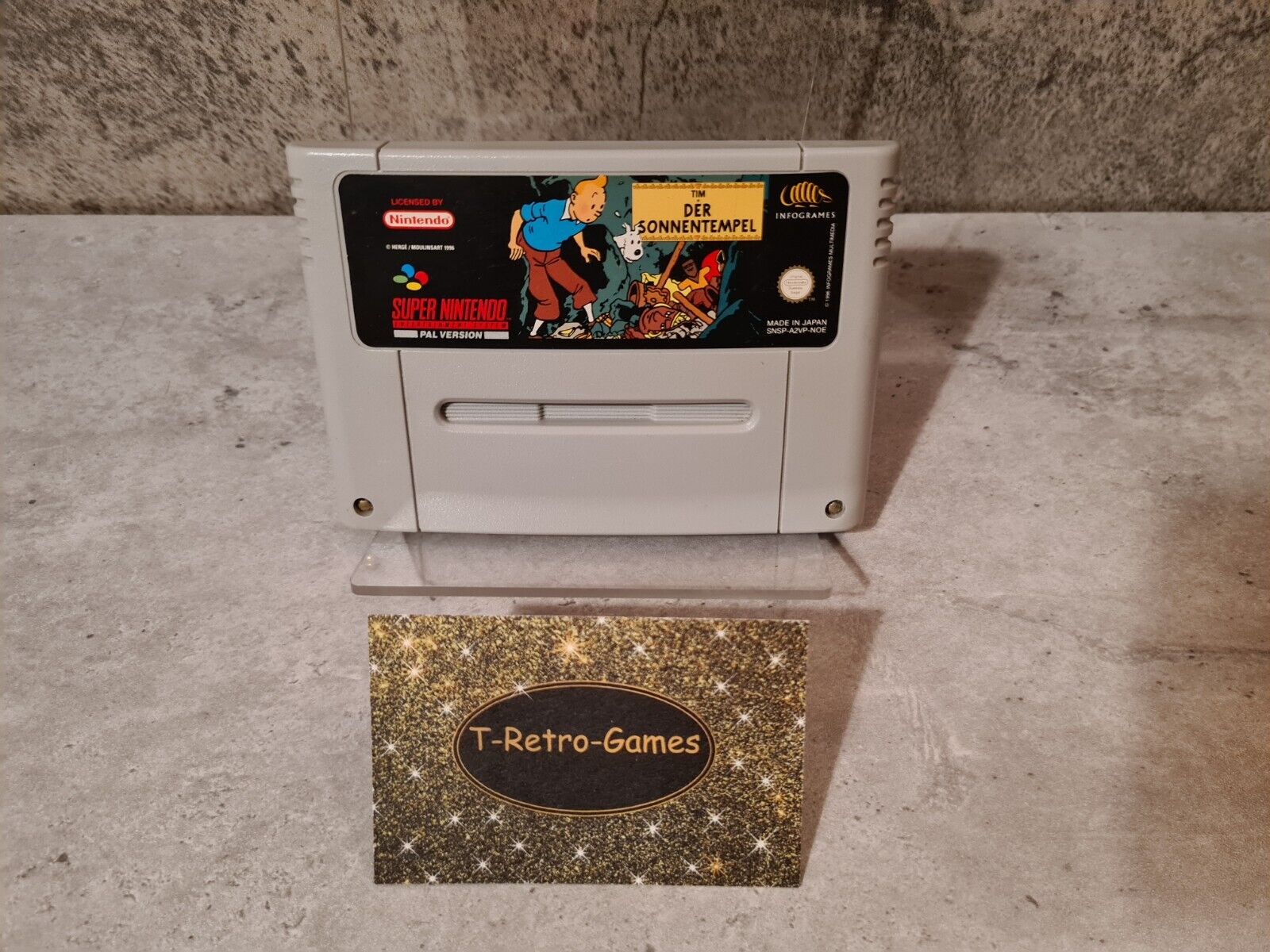 SNES Super Nintendo Tim Der Sonnentempel Modul NOE - T-Retro-Games 