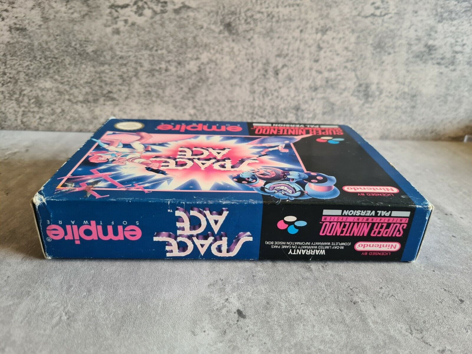 SNES Super Nintendo Space Ace mit OVP und Anleitung NOE - T-Retro-Games 