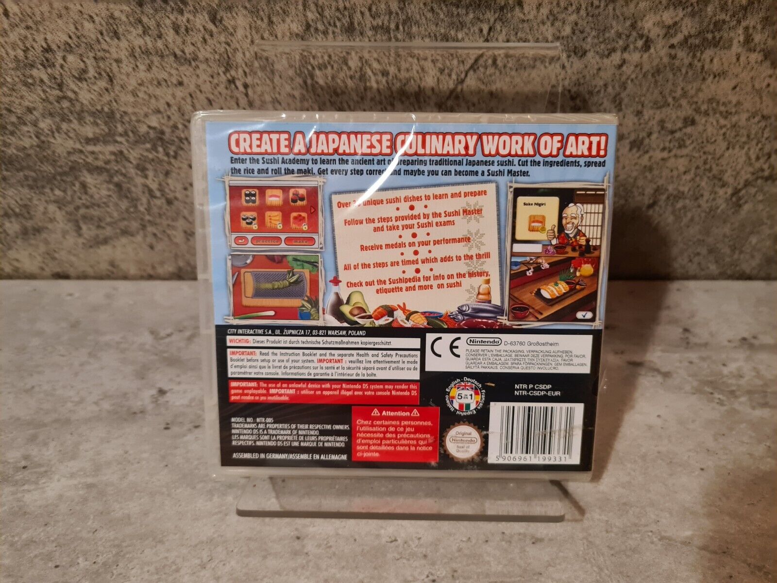 Nintendo DS Sushi Academy EUR Sealed Neu New - T-Retro-Games 
