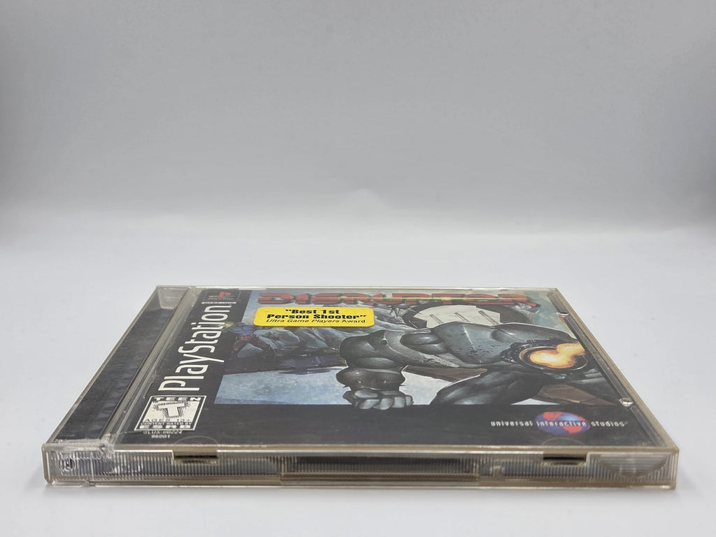 PS1 Playstation 1 Disruptor mit OVP und Anleitung NTSC-USA - T-Retro-Games 