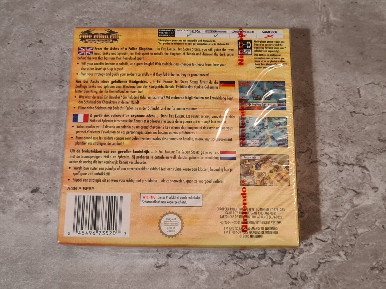 Nintendo Game Boy Advance Fire Emblem The Sacred Stones Red Strip Sealed Neu New - T-Retro-Games 