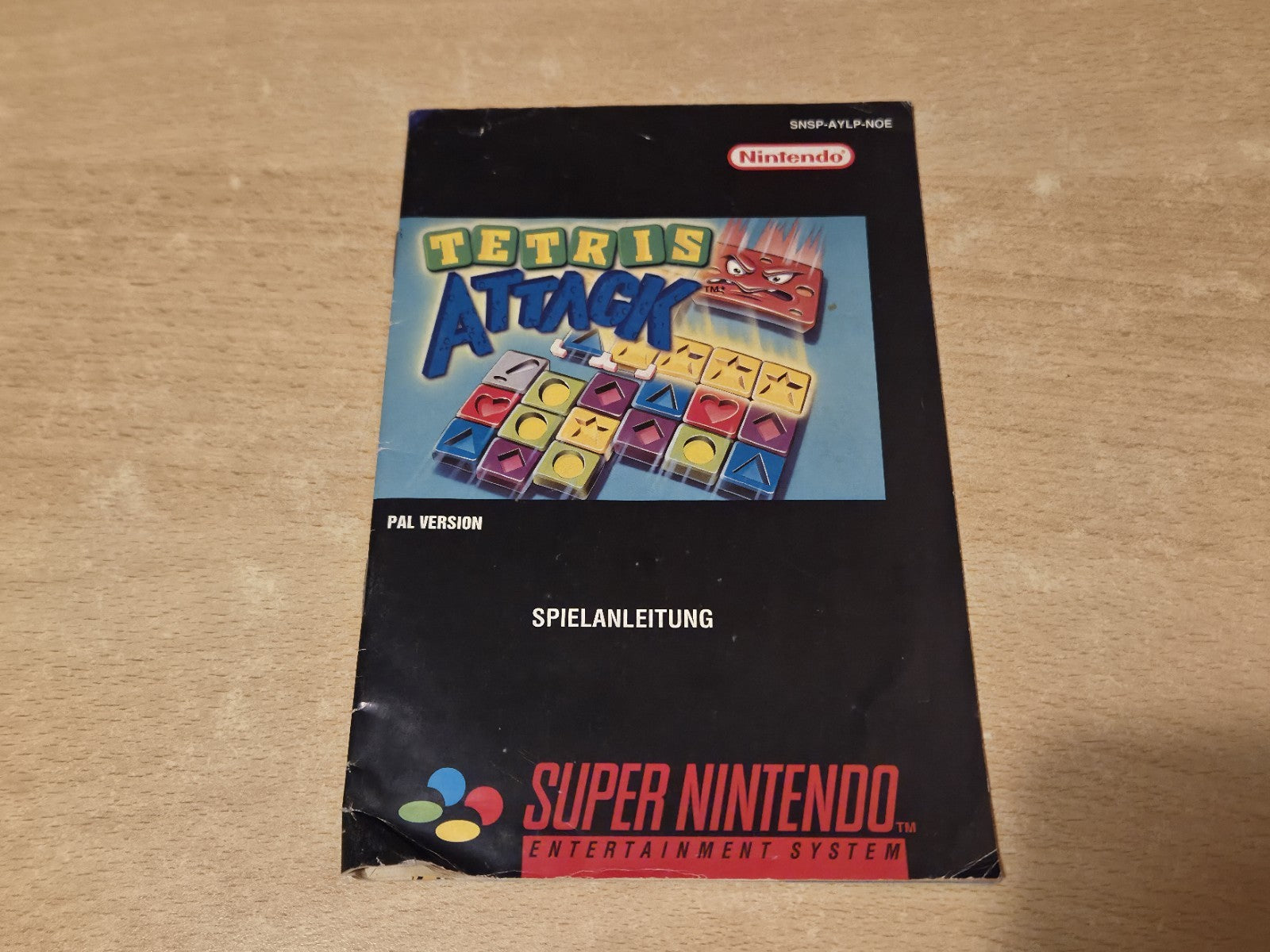 SNES Super Nintendo Tetris Attack Spielanleitung Instruction Booklet NOE