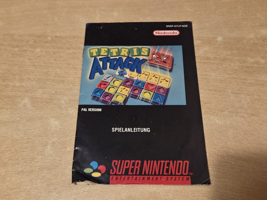 SNES Super Nintendo Tetris Attack Spielanleitung Instruction Booklet NOE