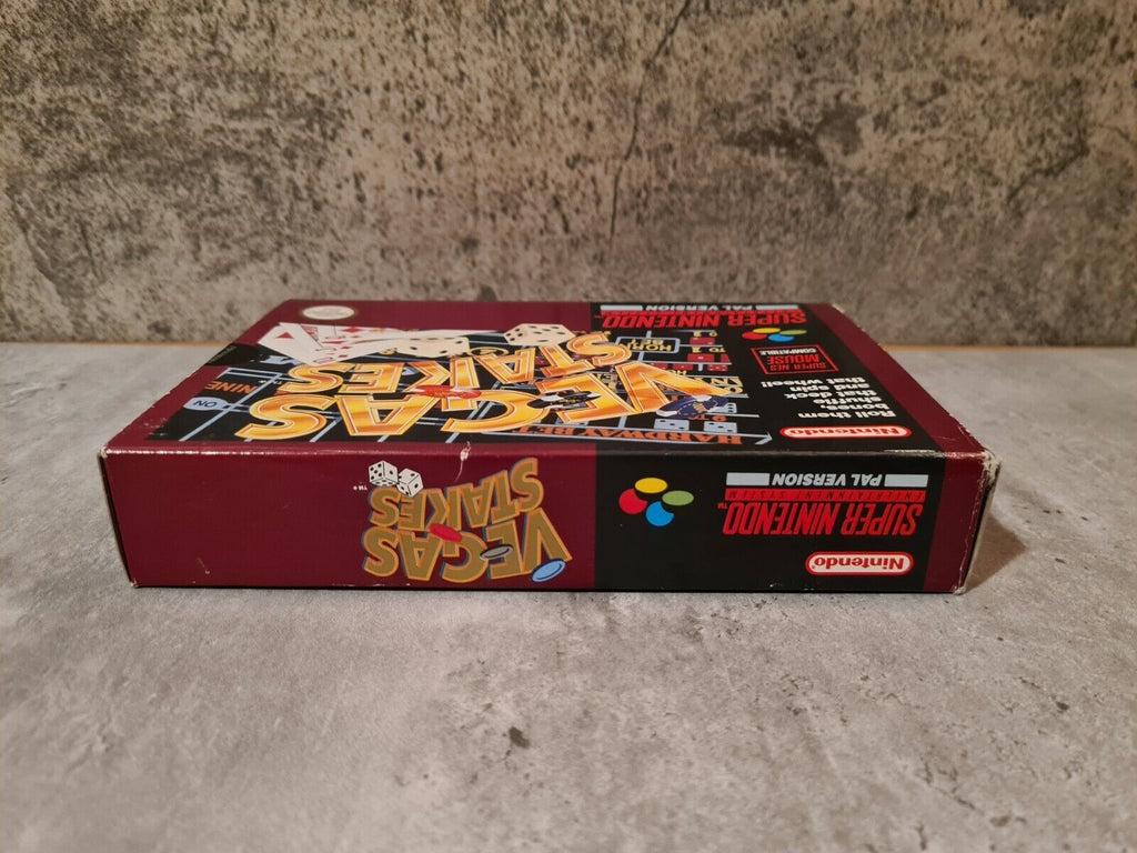 SNES Super Nintendo Vegas Stakes mit OVP und Anleitung UKV - T-Retro-Games 