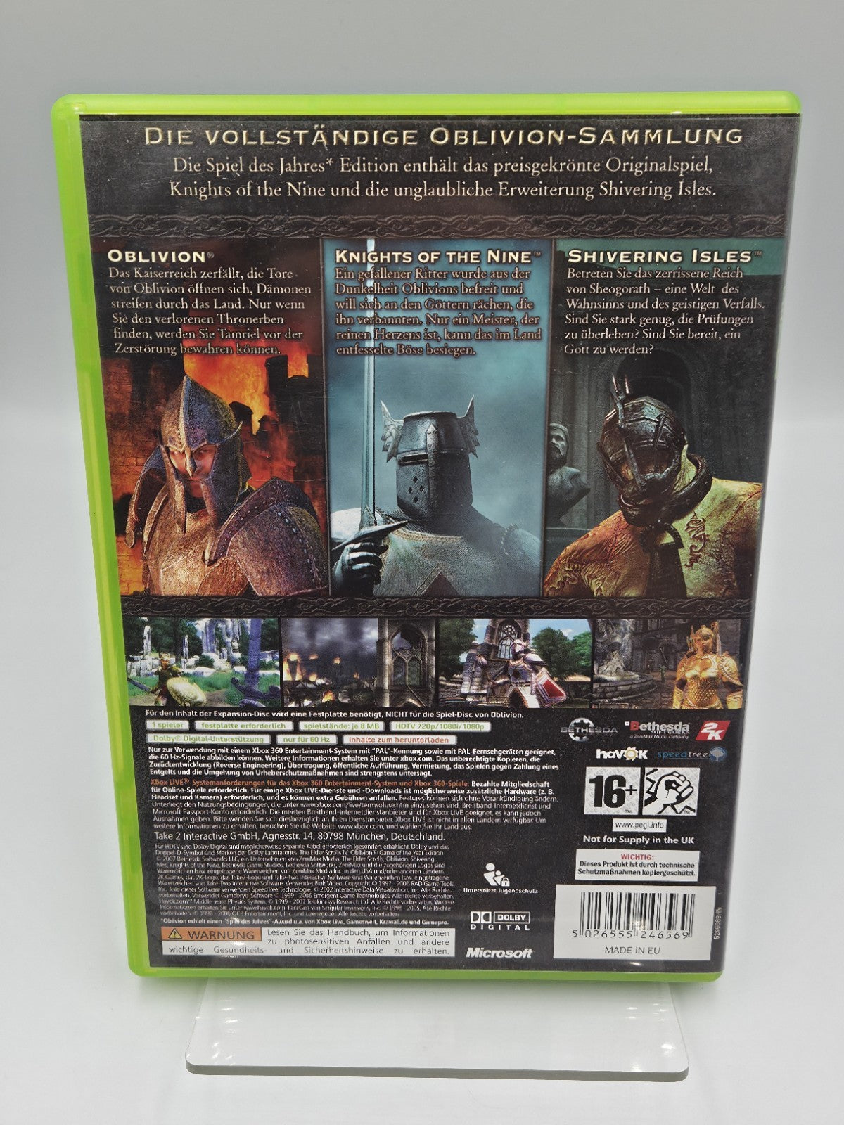 XBOX360 Spiel The Elder Scrolls IV Oblivion mit OVP + Anleitung + Karte Deutsch