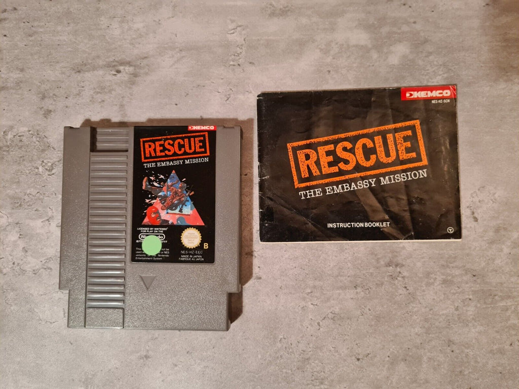 NES Rescue The Embassy Mission mit OVP und Anleitung SCN - T-Retro-Games 