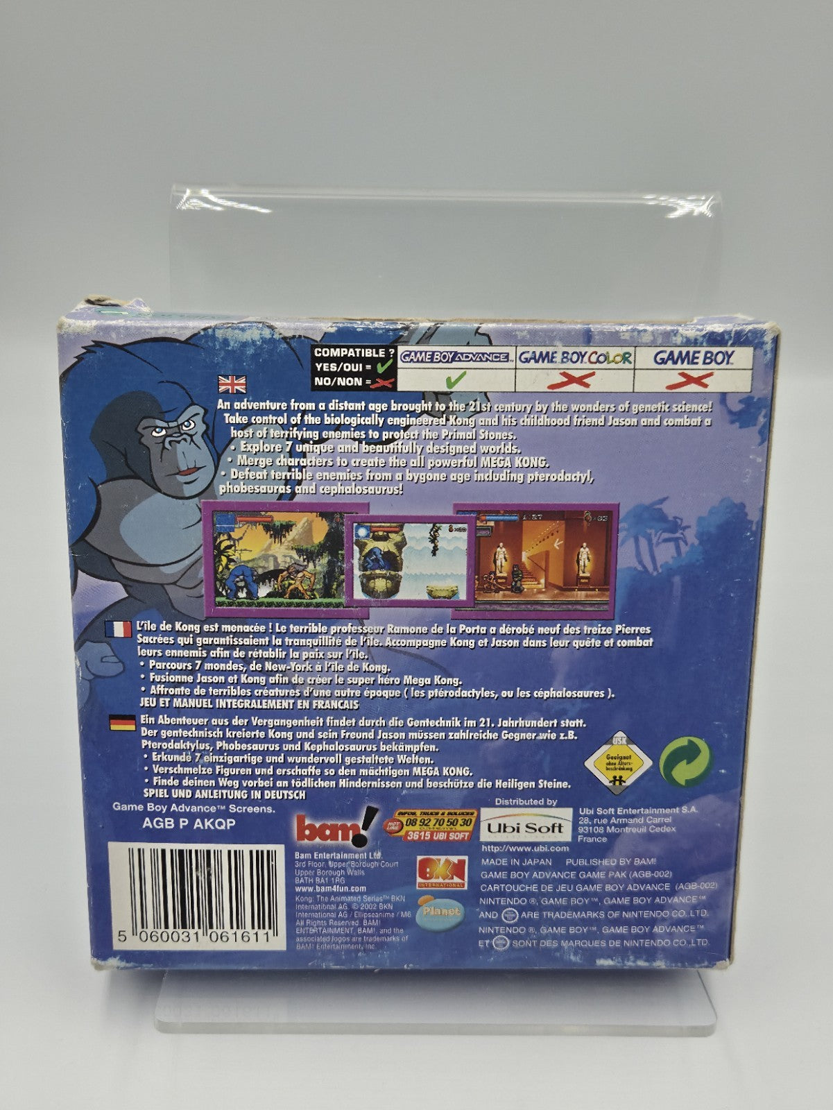 Nintendo Game Boy Advance Kong The Animated Series mit OVP und Anleitung  EUR
