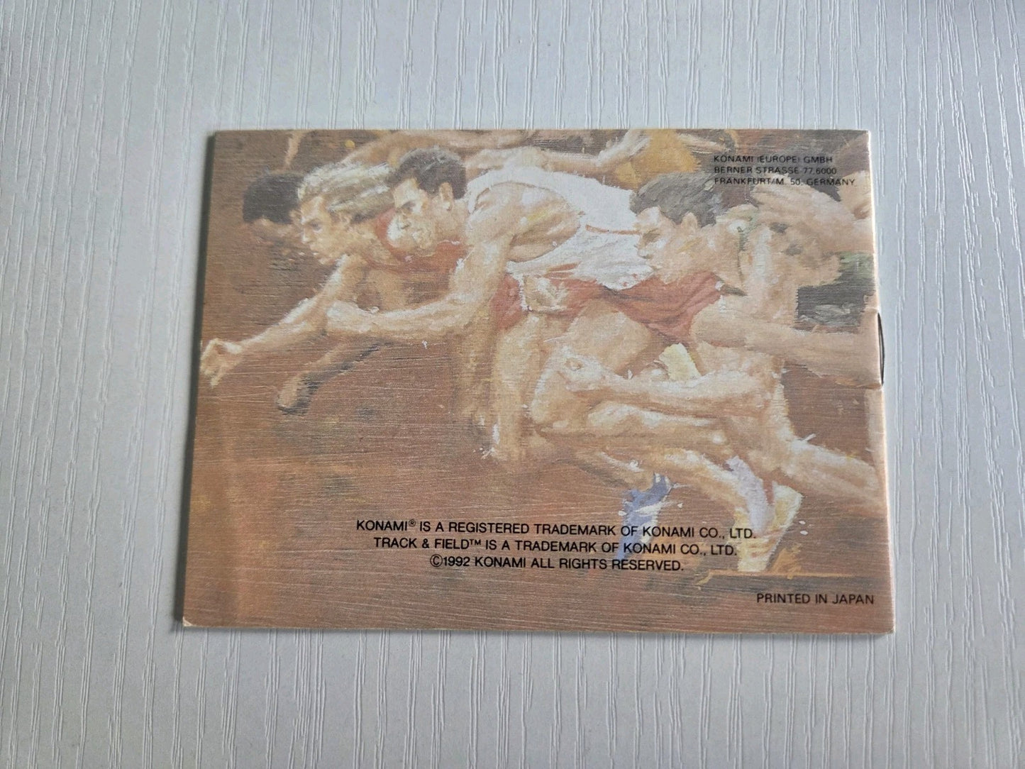 Game Boy Classic Konami Track & Field Spielanleitung Instruction Booklet NOE