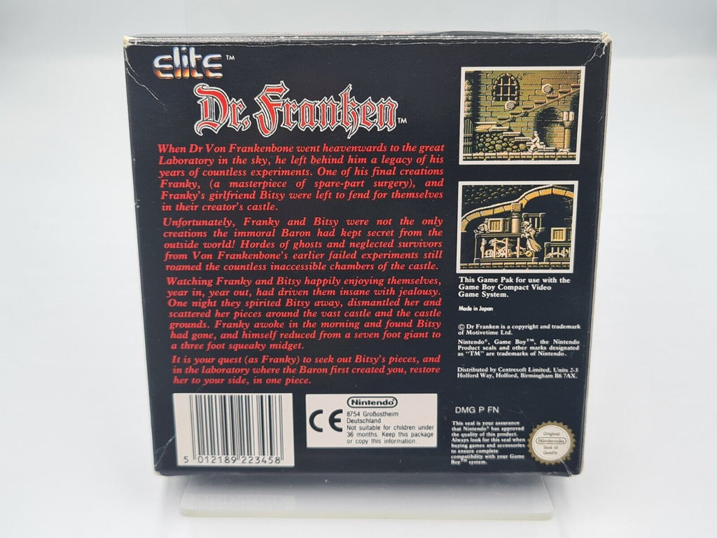 Nintendo Game Boy Classic Dr. Franken mit OVP und Anleitung UKV - T-Retro-Games 