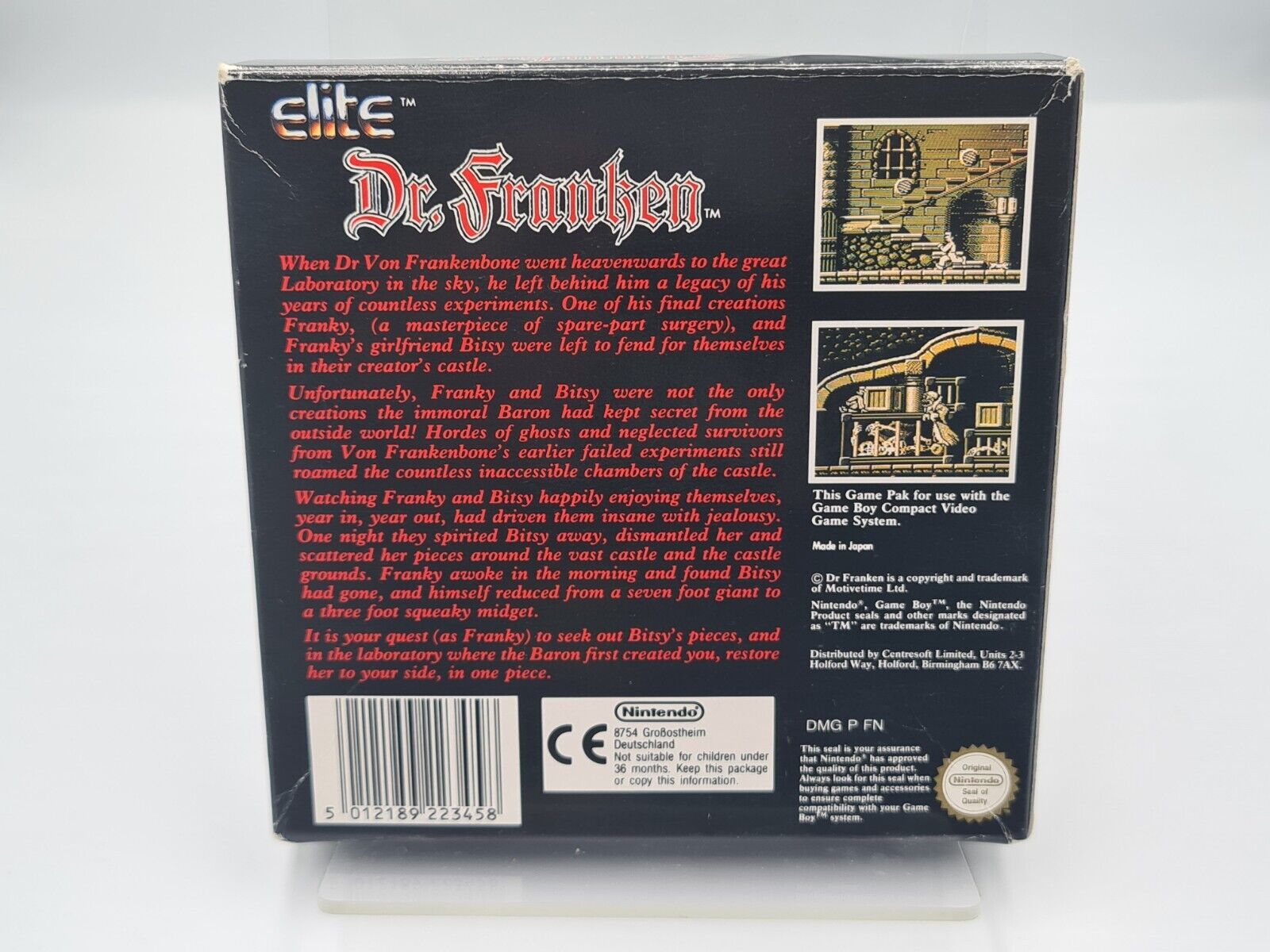 Nintendo Game Boy Classic Dr. Franken mit OVP und Anleitung UKV - T-Retro-Games 