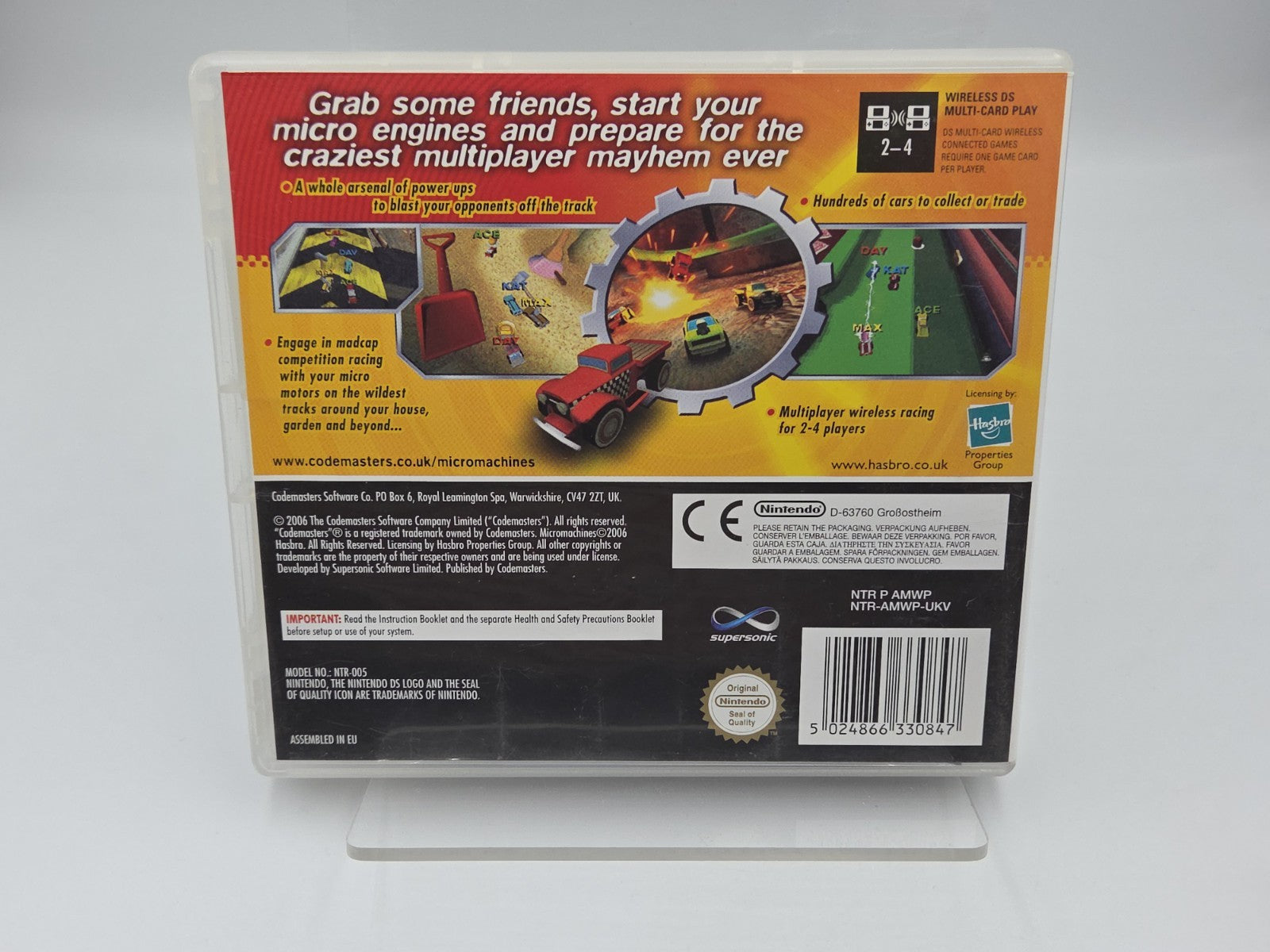 Nintendo DS Spiel Micro Machines V4 mit OVP und Anleitung UKV