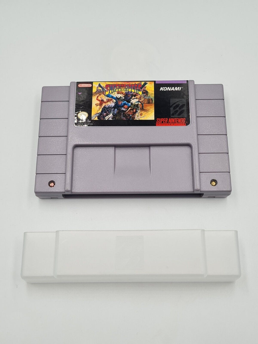 SNES Super Nintendo Sunset Riders mit OVP und Anleitung NTSC-USA - T-Retro-Games 