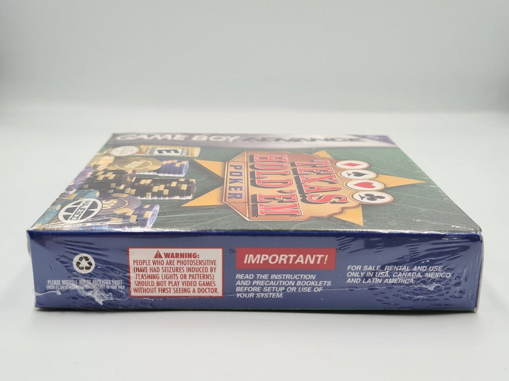 Nintendo Game Boy Advance Texas Hold'Em Poker USA Sealed Neu New - T-Retro-Games 