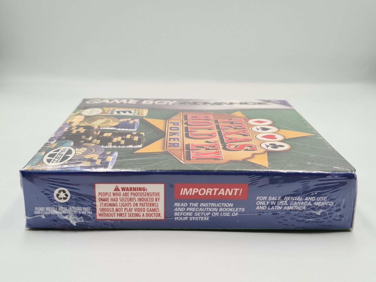 Nintendo Game Boy Advance Texas Hold'Em Poker USA Sealed Neu New - T-Retro-Games 