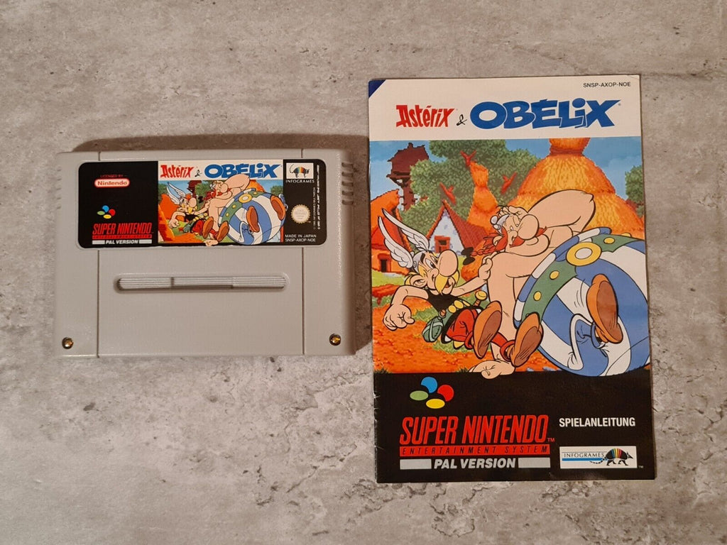 SNES Super Nintendo Asterix & Obelix mit OVP und Anleitung NOE - T-Retro-Games 