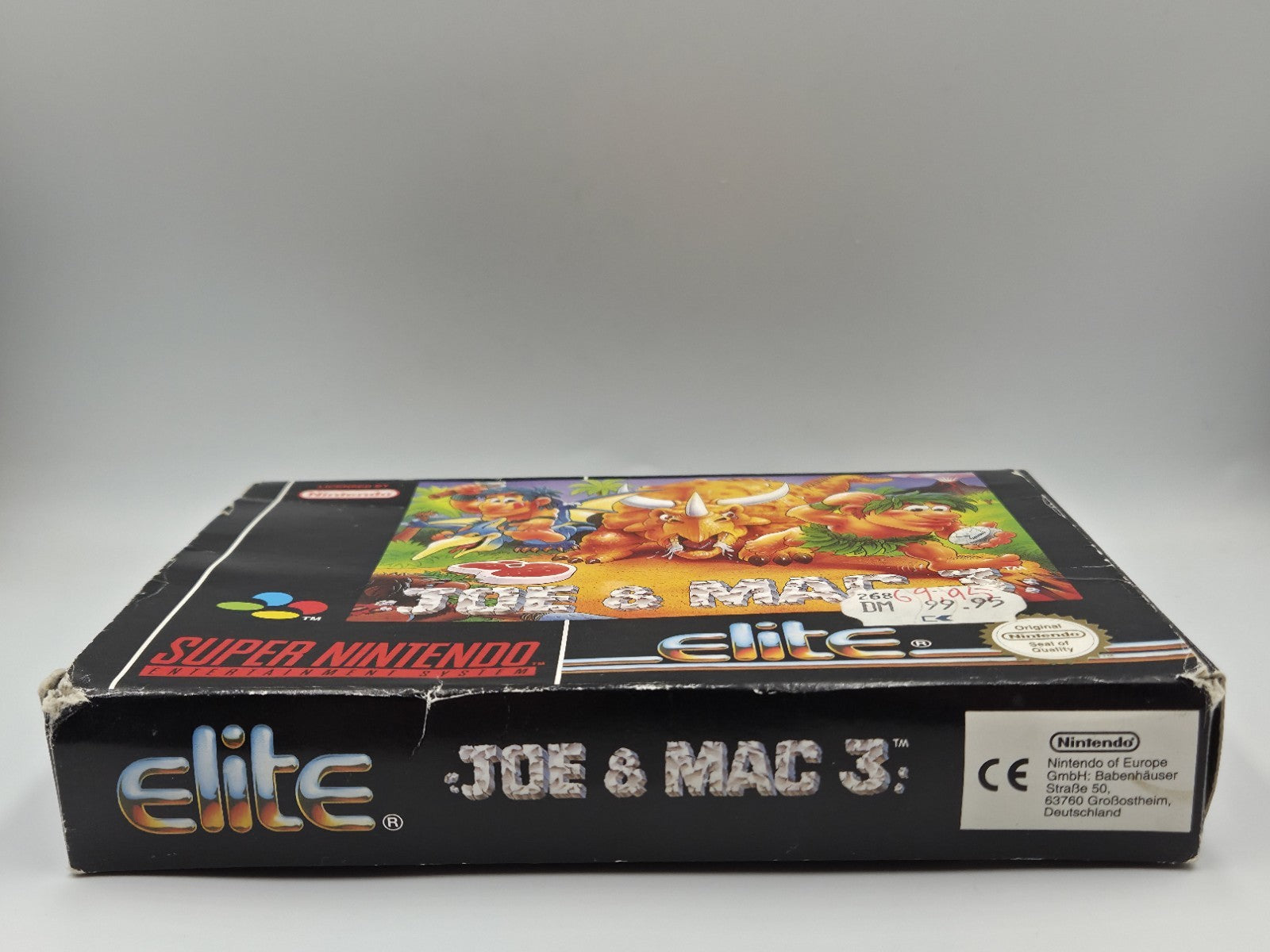 SNES Super Nintendo Spiel Joe & Mac 3 mit OVP und Anleitung EUR