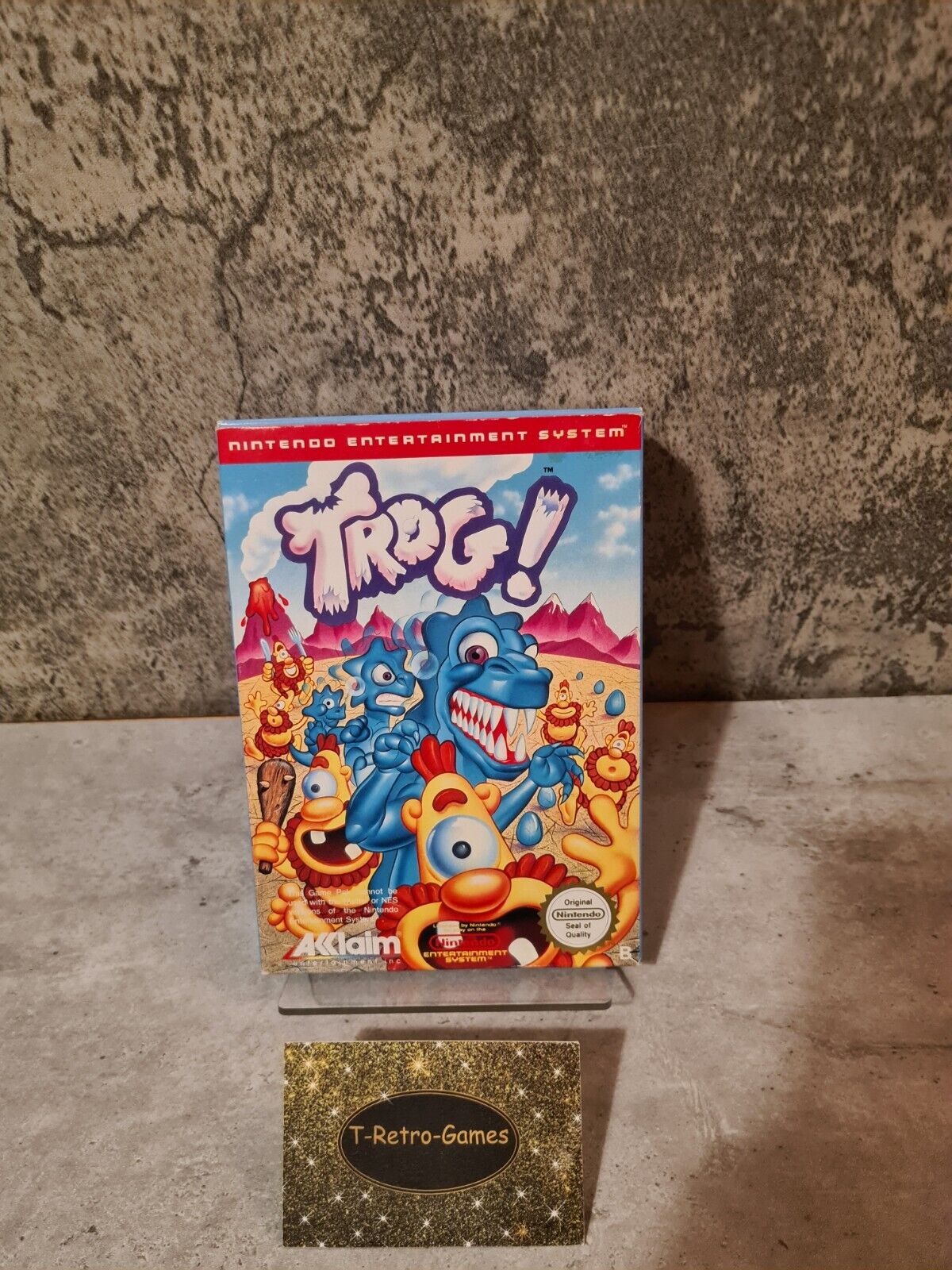 NES Trog! mit OVP und Anleitung FRG - T-Retro-Games 