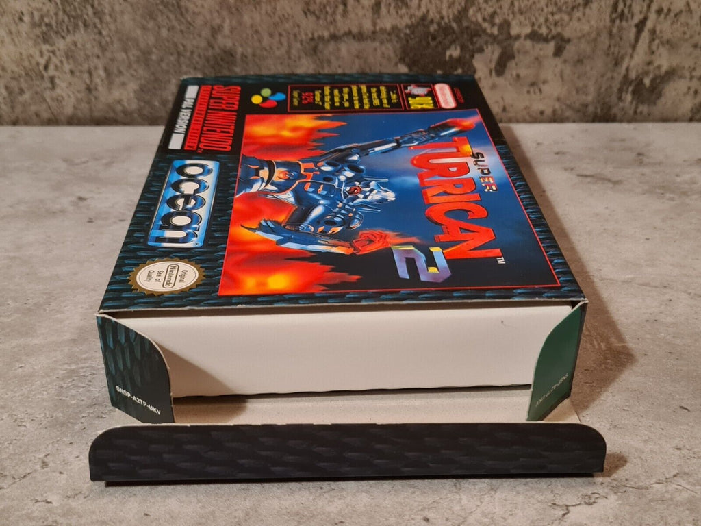 SNES Super Nintendo Super Turrican 2 mit OVP und Anleitung UKV - T-Retro-Games 