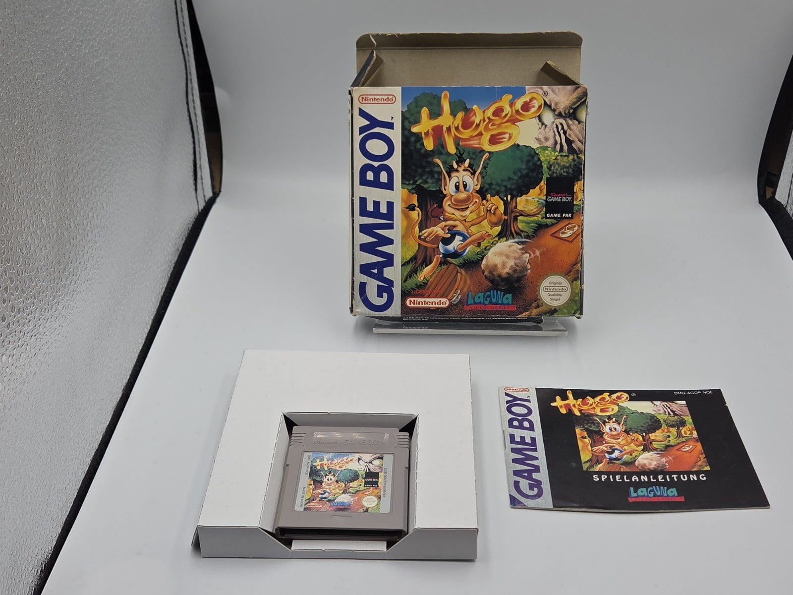 Nintendo Game Boy Classic Spiel Hugo mit OVP und Anleitung NOE