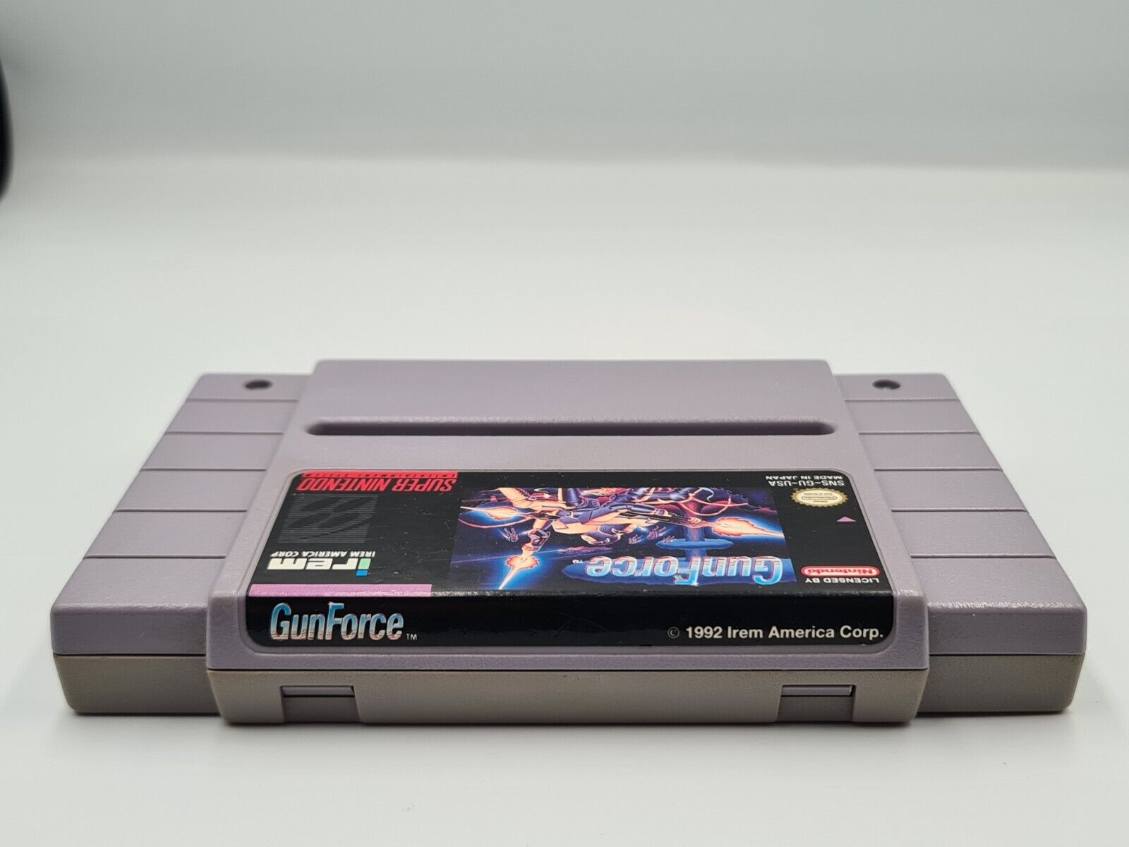 SNES Super Nintendo GunForce NTSC USA Modul - T-Retro-Games 